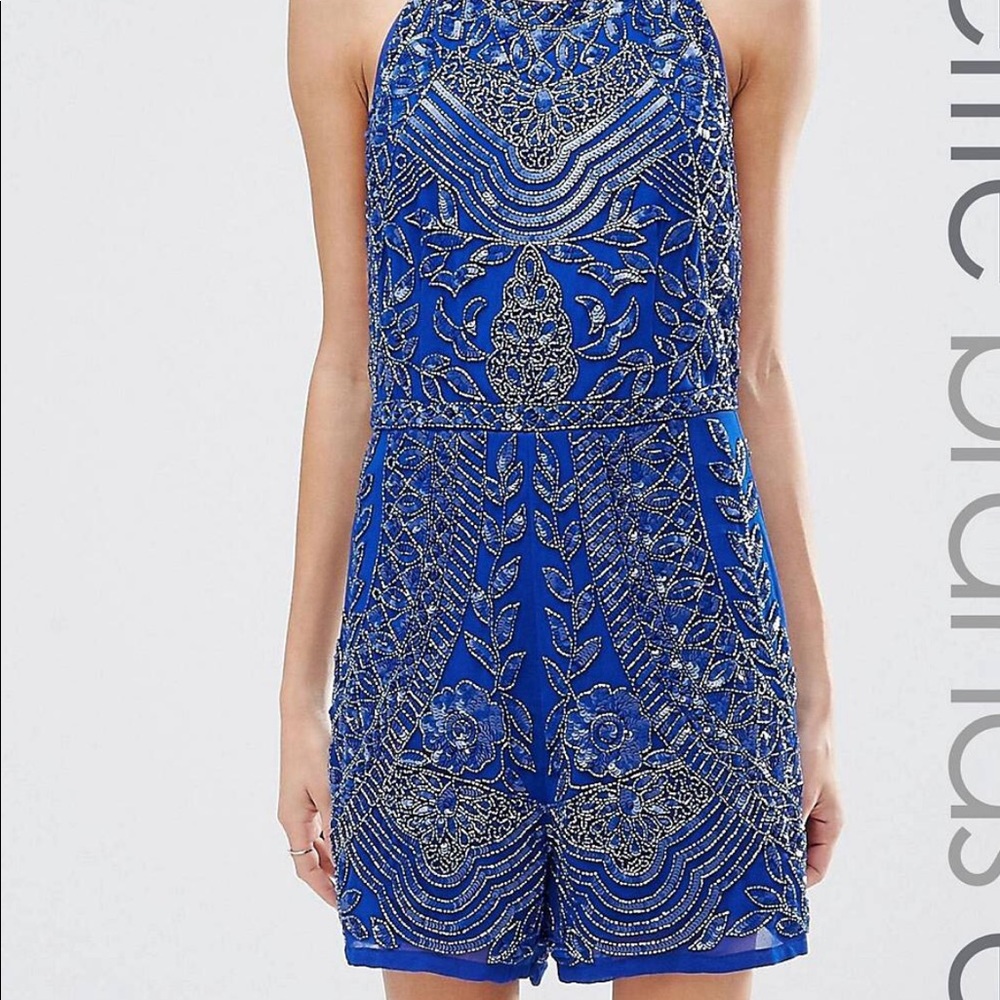ASOS Maya Petite Sequin Party Romper